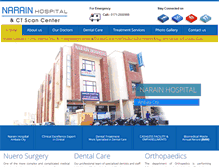 Tablet Screenshot of narainhospital.com